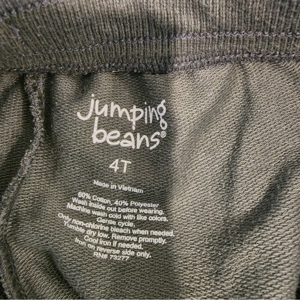 Jumping Beans Boys Camo Cargo Shorts Size‎ 4T Green Cotton Blend Casual Wear